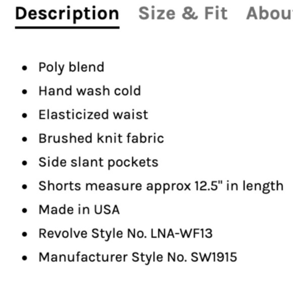 LNA REVOLVE brushed gray/pink heart loose shorts‎ w/ pockets Large NEW!! - Picture 8 of 8